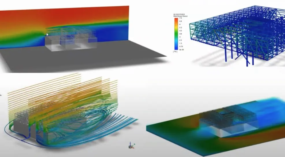 Hodnocení zatížení ocelové konstrukce budovy před instalací opláštění
