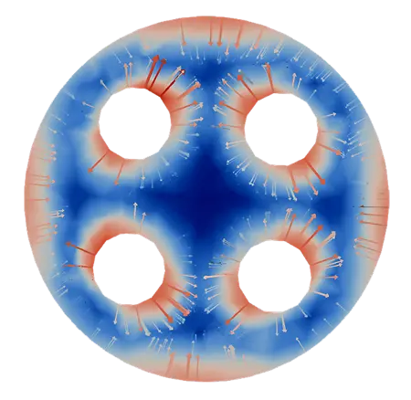 elektrické pole uvnitř dielektrika